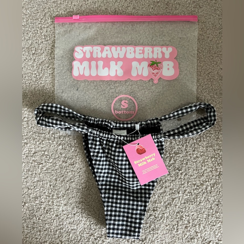 Strawberry Milk Mob Bikini Bottom